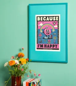 Kiblind Atelier Affiche A3 Because I’m Happy, Pharrell Williams -