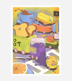 Kiblind Atelier Affiche A3 If there's a traffic jam... -