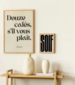 Topo studio Affiche 30x40 Douze cafés s'il-vous-plait - Studio Topo
