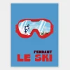 Soleil Mojito Affiche 30x40 Pendant le ski -