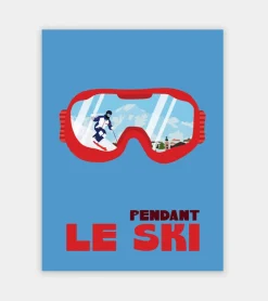 Soleil Mojito Affiche 30x40 Pendant le ski -