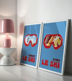 Soleil Mojito Affiche 30x40 Pendant le ski -
