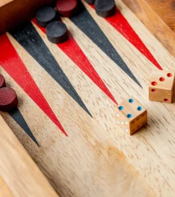 Verve Culture Backgammon en bois de manguier