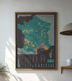 1020 Dégustations Carte à gratter : la France des vins
