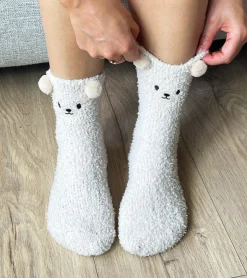 L'avant gardiste Chaussettes ourson en moumoute