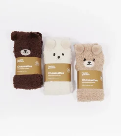 L'avant gardiste Chaussettes ourson en moumoute