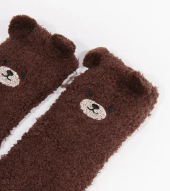 L'avant gardiste Chaussettes ourson en moumoute