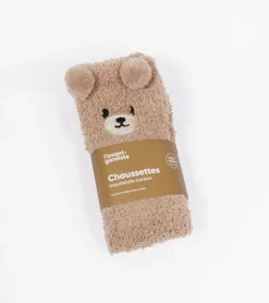 L'avant gardiste Chaussettes ourson en moumoute