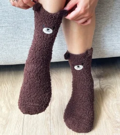 L'avant gardiste Chaussettes ourson en moumoute