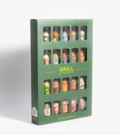 Modern Coffret d'épices pour barbecue, set de 20