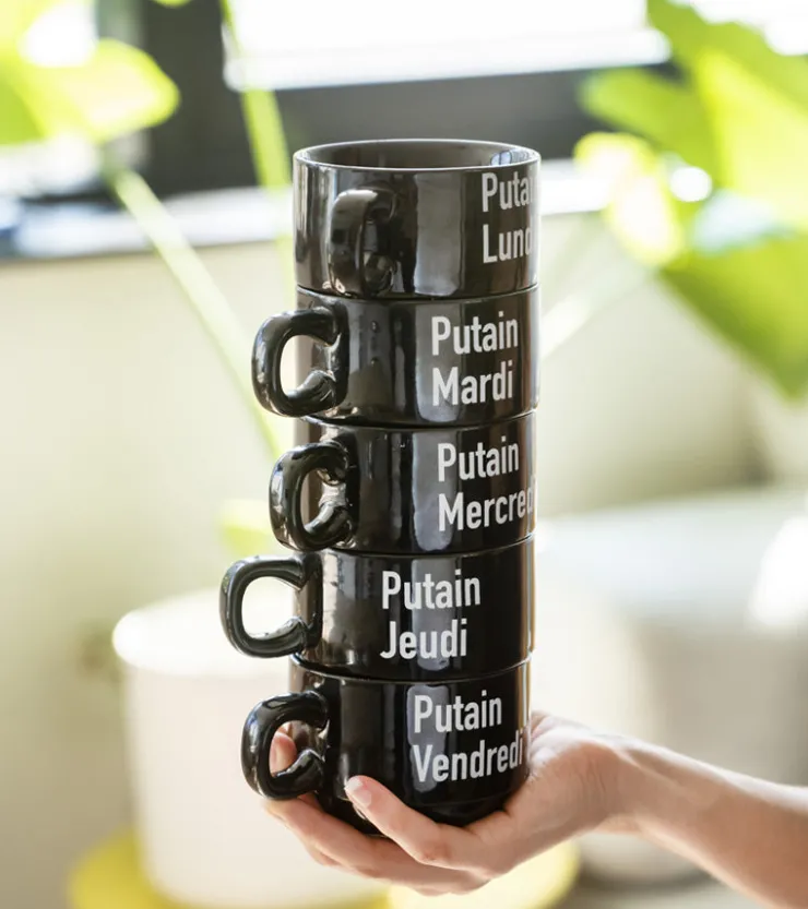 FISURA Coffret semainier de tasses - Les putains de tasses