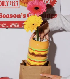DOIY Fast Food - Vase Burger en céramique