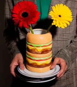DOIY Fast Food - Vase Burger en céramique