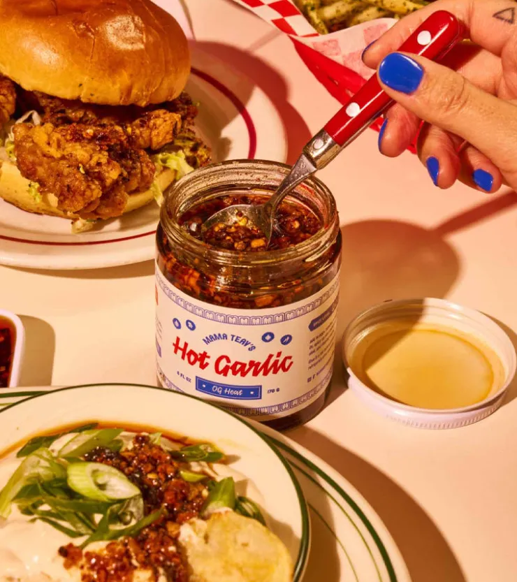 Mama Teav's Hot chili : Chili croustillant à l'ail