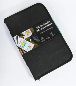 Livoo Kit de dessin - 74 accessoires