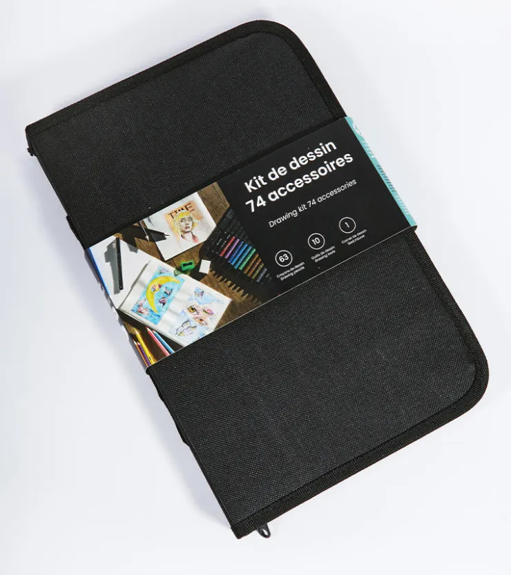 Livoo Kit de dessin - 74 accessoires