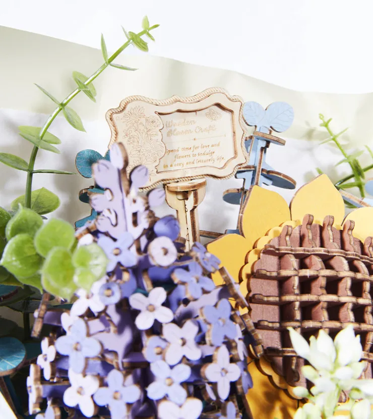 Robotime Kit DIY - Bouquet de fleurs en bois