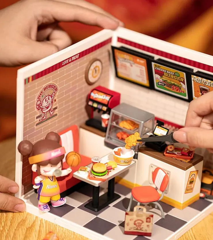 Robotime Kit DIY Fast food miniature - Yum Yum Burgers