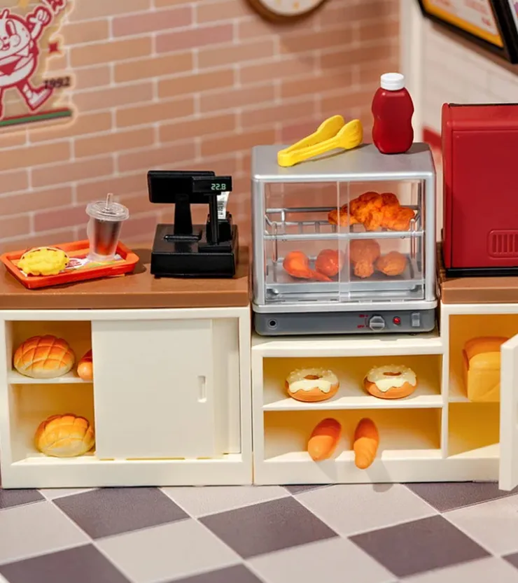 Robotime Kit DIY Fast food miniature - Yum Yum Burgers