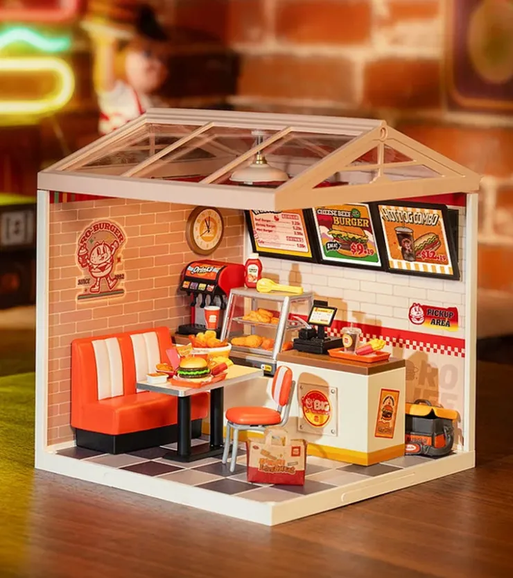 Robotime Kit DIY Fast food miniature - Yum Yum Burgers