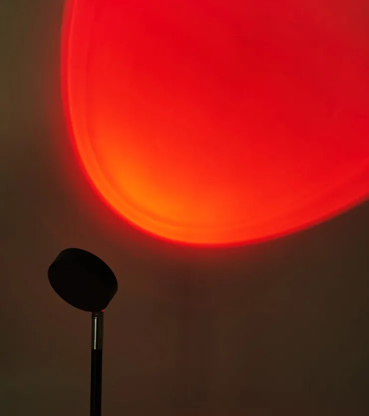 L'expressionist Lampe coucher de soleil