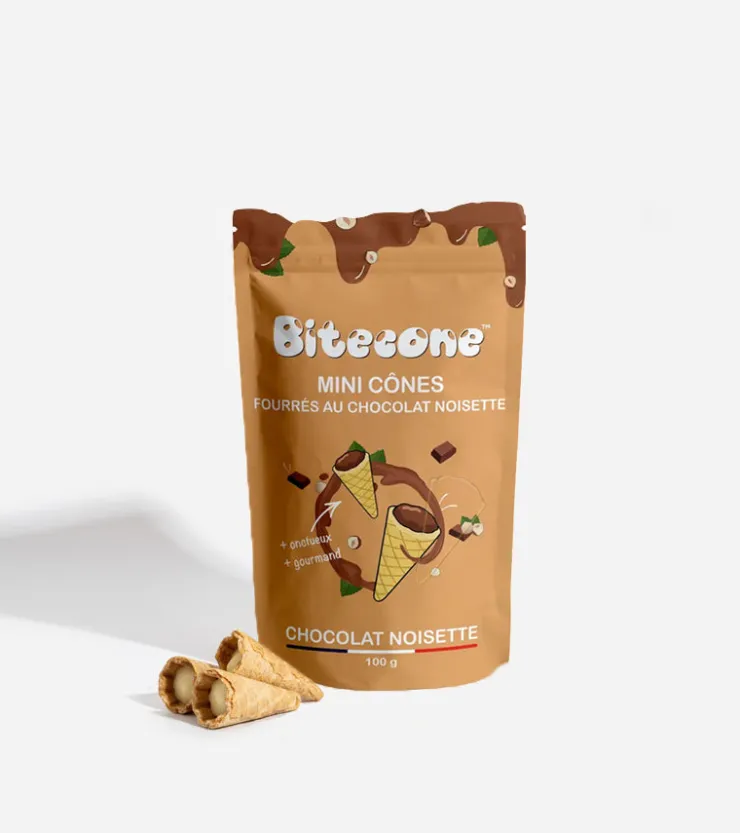 Bitecone Mini cônes fourrés au chocolat