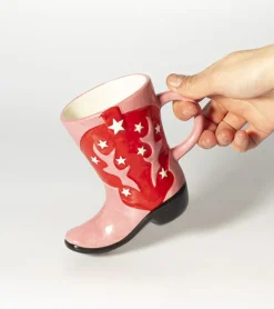SASS AND BELL Mug botte de cowboy