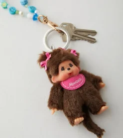 Bandai Porte-clés Monchhichi Kiki classique - Modèle surprise