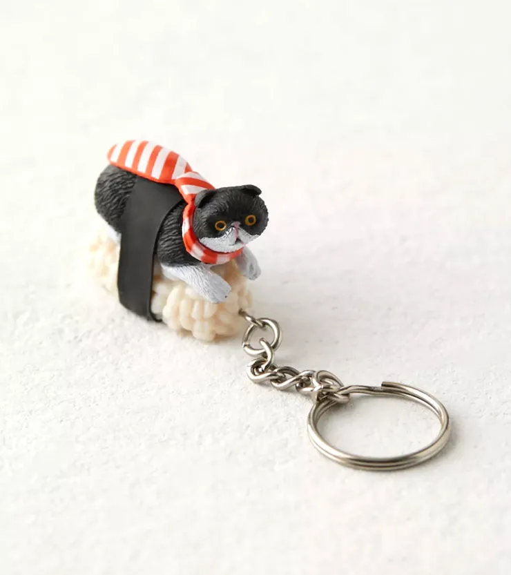 Clever idiots Porte-clés Sushi cats V1 - Blind box