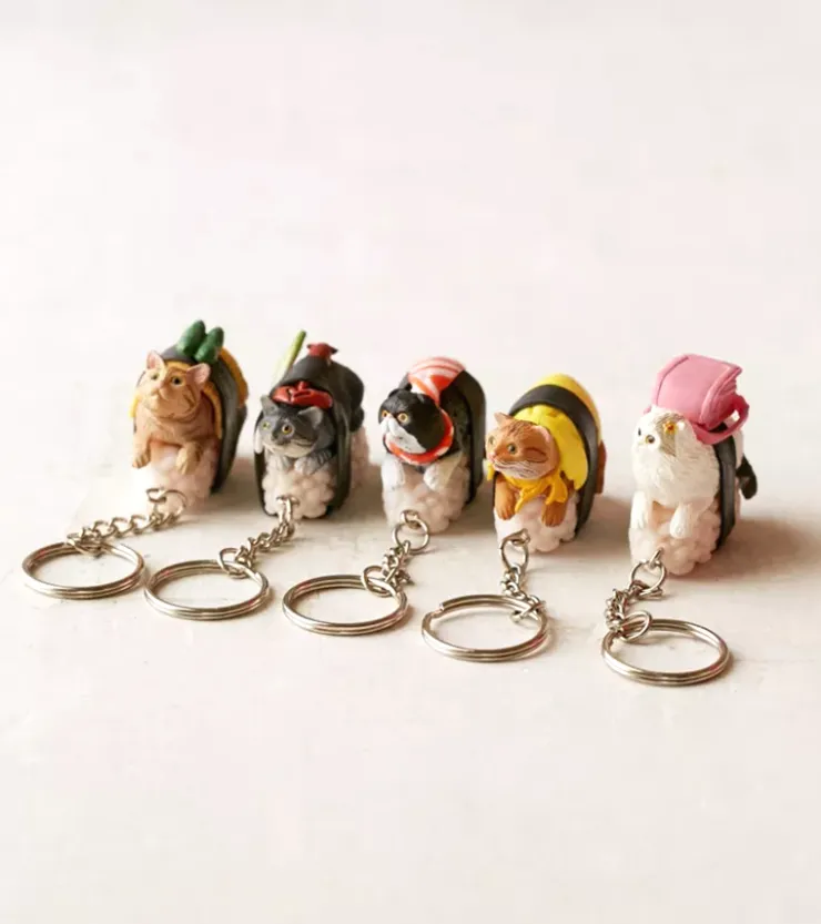 Clever idiots Porte-clés Sushi cats V1 - Blind box