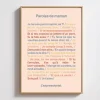L'expressionist Poster - Paroles de maman