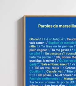 L'expressionist Poster - Paroles de Marseillais