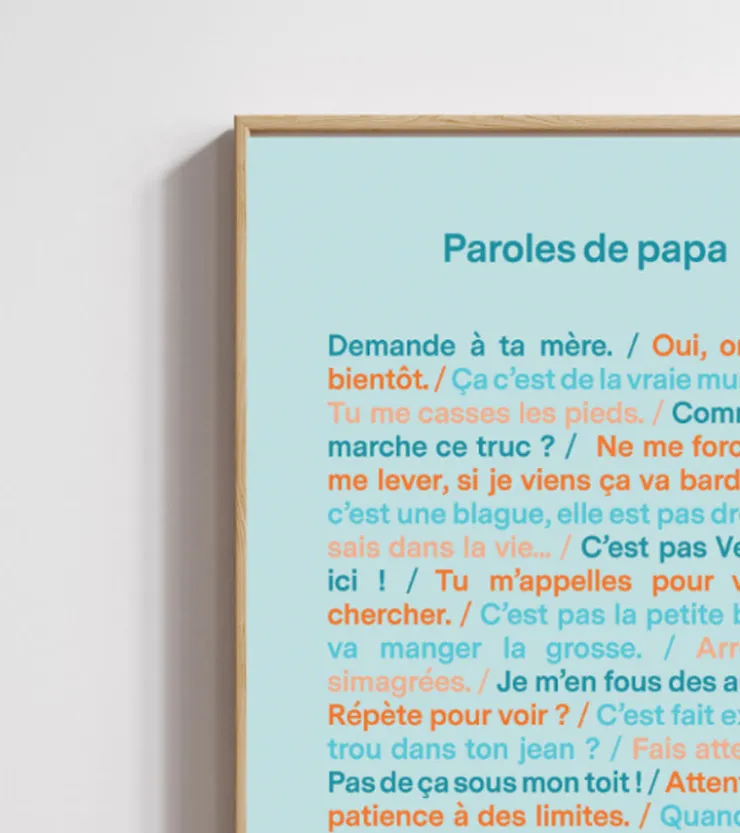 L'expressionist Poster - Paroles de papa