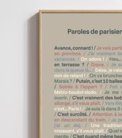 L'expressionist Poster - Paroles de Parisien