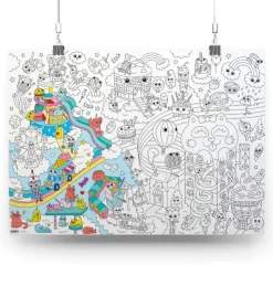 OMY Poster géant à colorier - Kawaii