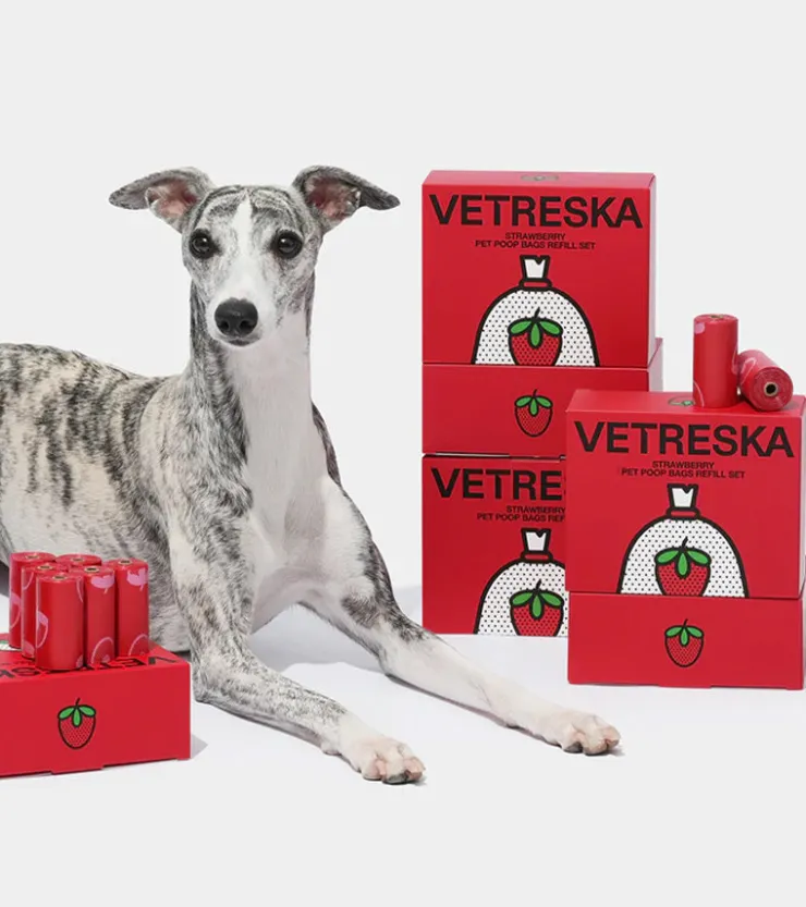 Vetreska Sacs à crottes à la fraise