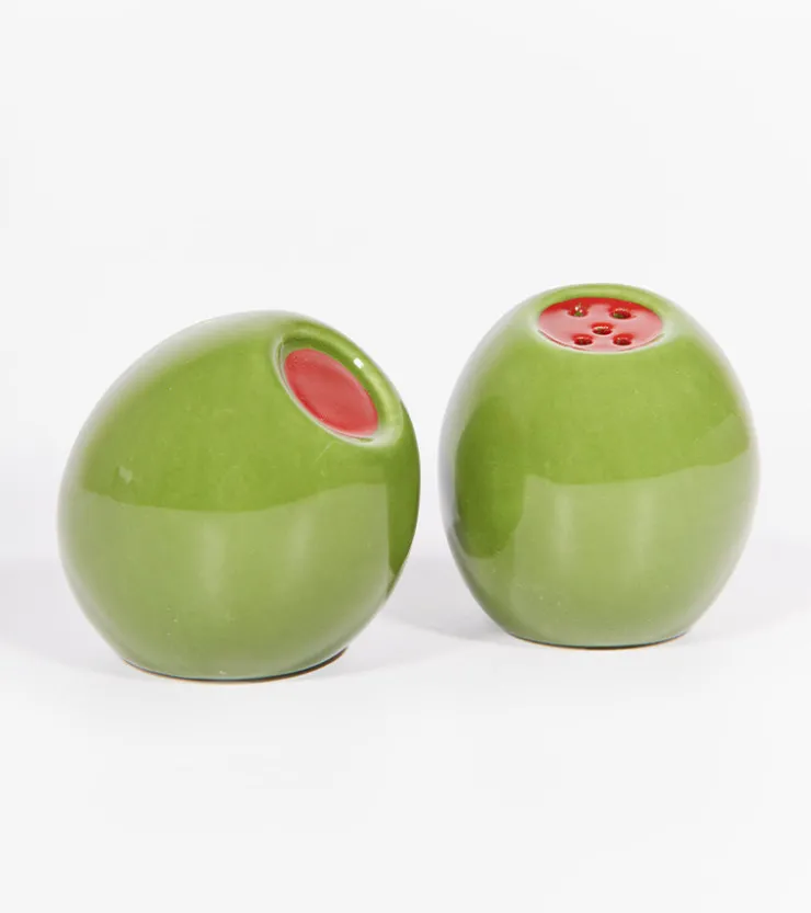 DOIY Salière et poivrière olive