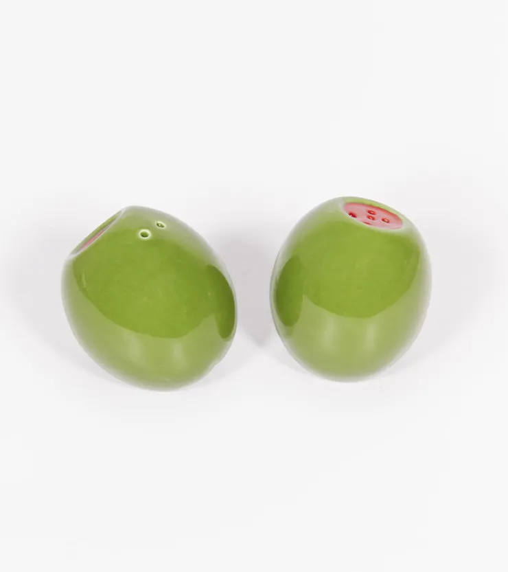 DOIY Salière et poivrière olive