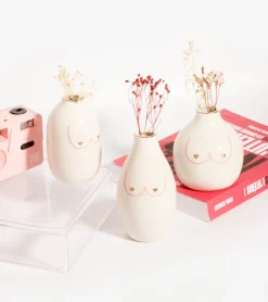 SASS AND BELL Set de 3 vases boobies Girl power