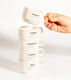 FISURA Set de tasses - Jours de la semaine