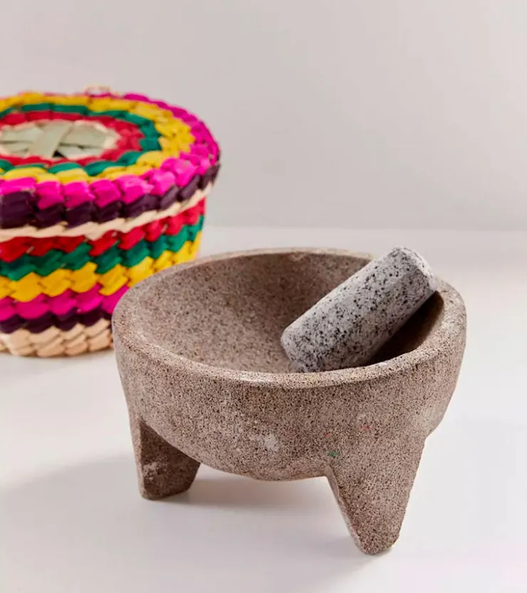 Verve Culture Set mortier, pilon et panier pour tortilla