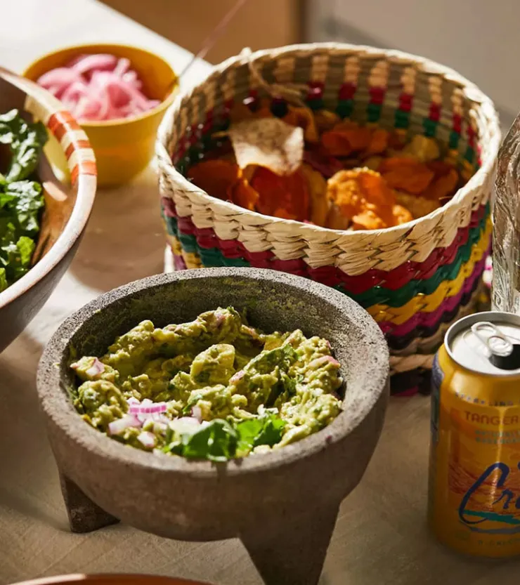 Verve Culture Set mortier, pilon et panier pour tortilla