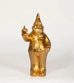 FISURA Tirelire Gnome doré