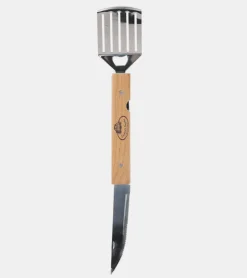 Esschert Ustensile pour barbecue 4 en 1 pliable