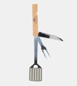 Esschert Ustensile pour barbecue 4 en 1 pliable