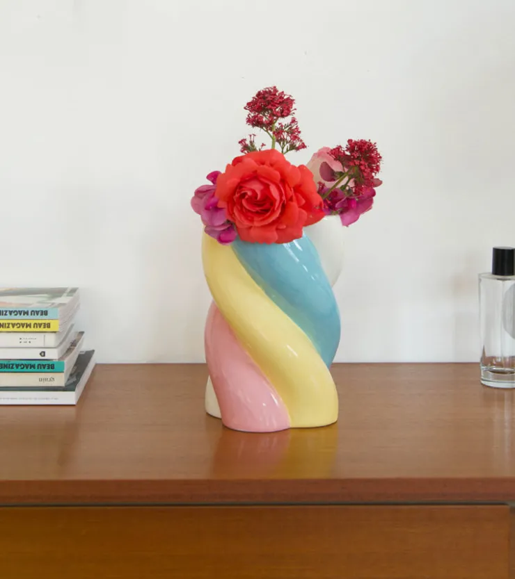 L'expressionist Vase candy Marshmallow