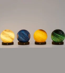 Gingko Veilleuse astrale en verre
